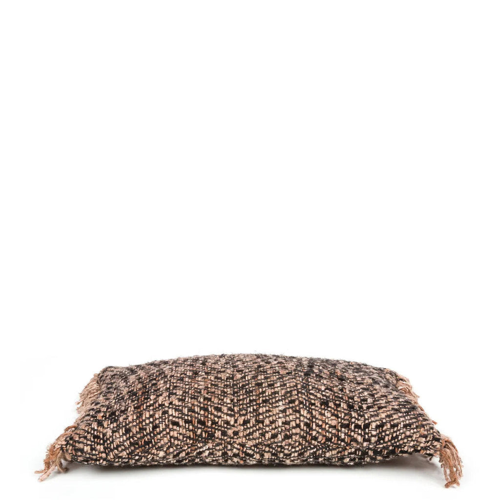 Housse de coussin Oh My Gee en coton noir et cuivre 30x50 cm, vue 7