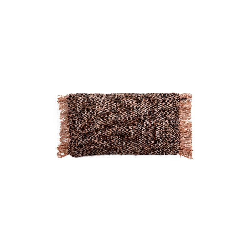 Dimensions Housse de coussin Oh My Gee en coton noir et cuivre 30x50 cm