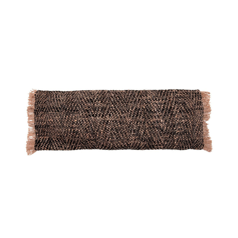 Dimensions Housse de coussin Oh My Gee en coton noir et cuivre 35x100 cm