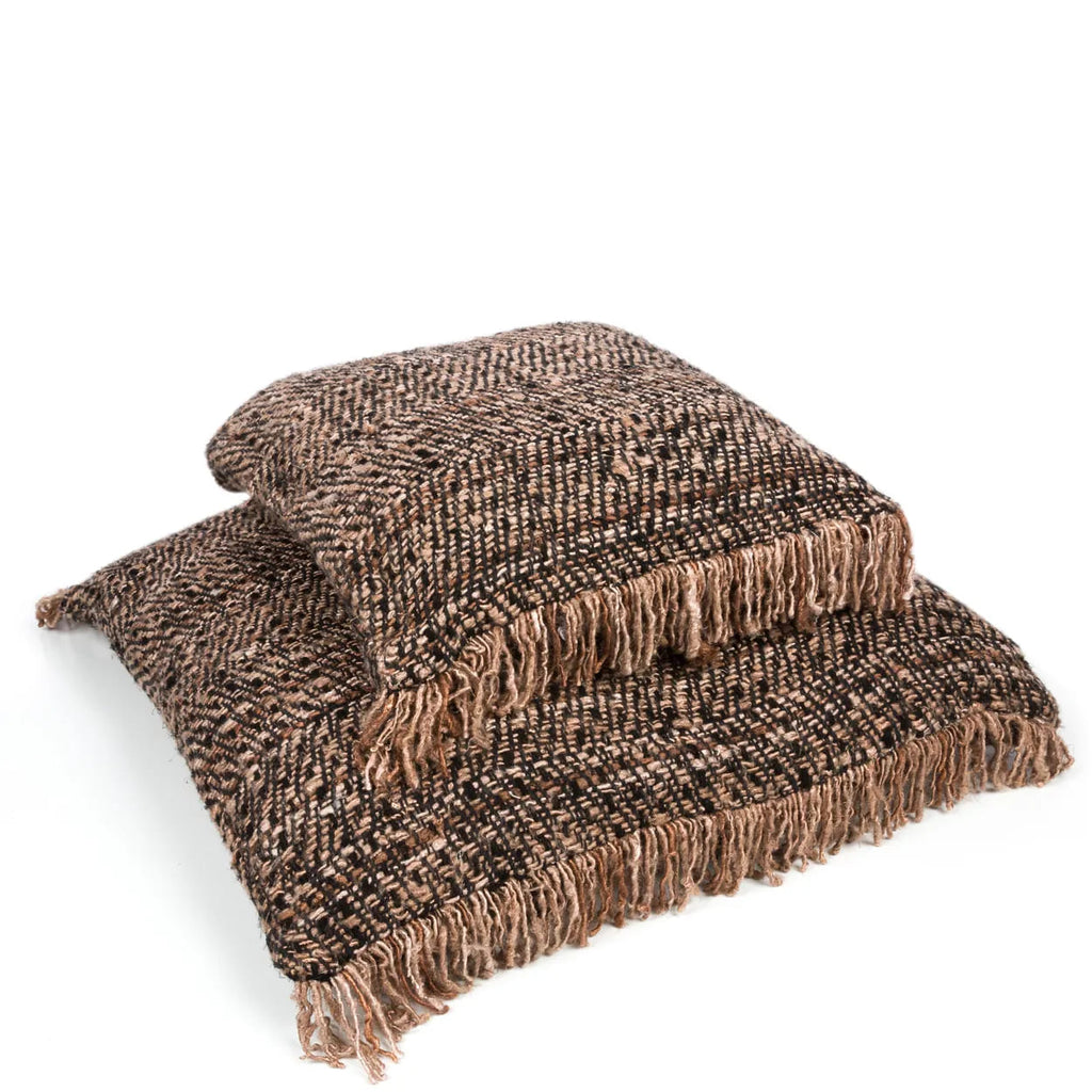 Housse de coussin Oh My Gee en coton noir et cuivre 60x60 cm, vue 3