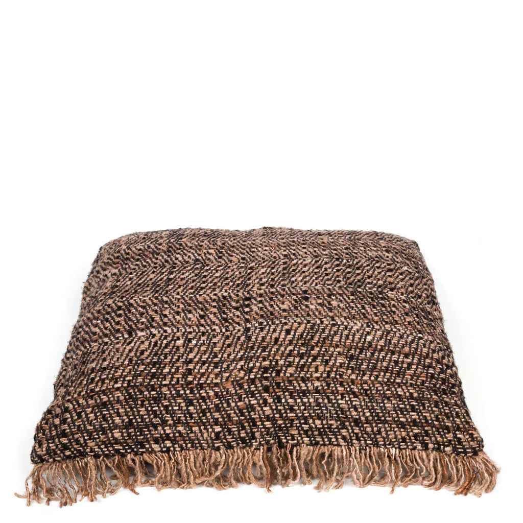 Housse de coussin Oh My Gee en coton noir et cuivre 60x60 cm, vue 4