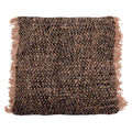 Housse de coussin Oh My Gee en coton noir et cuivre 60x60 cm