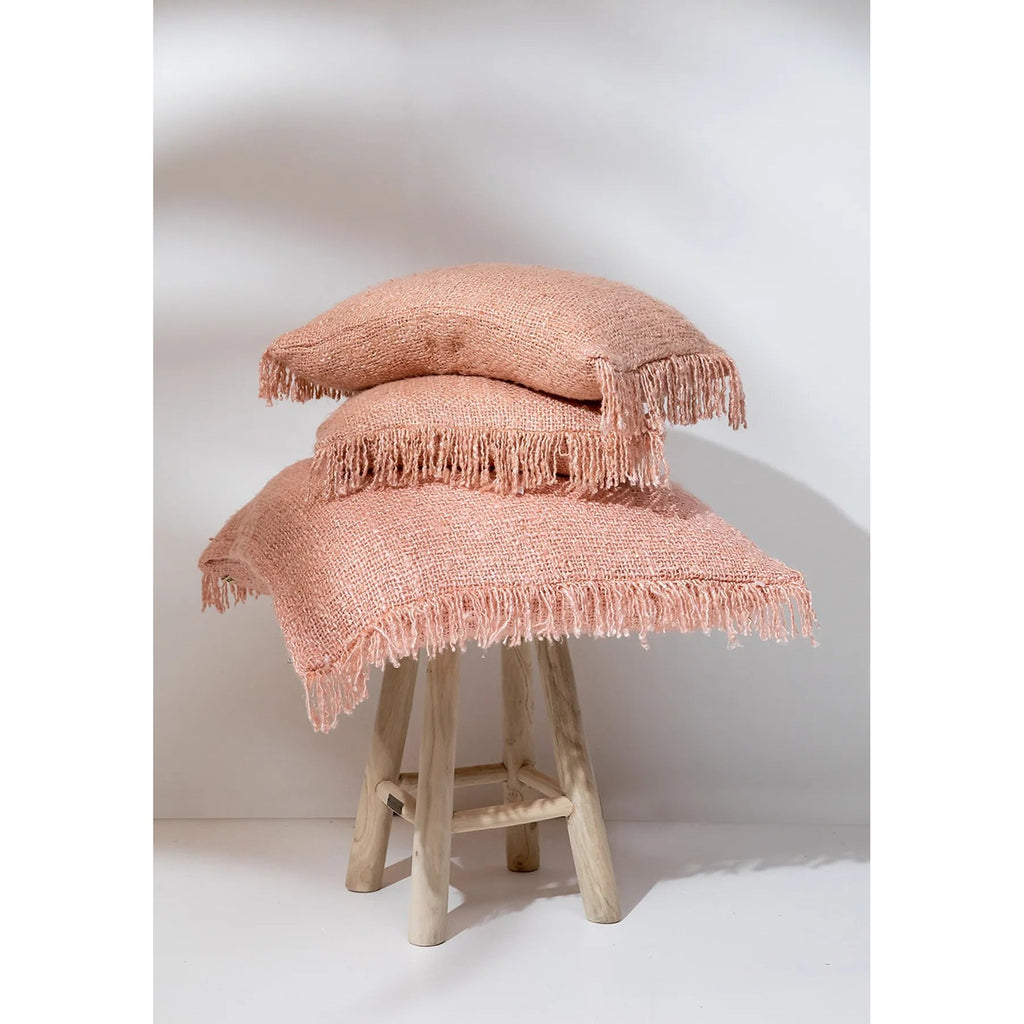 Housse de coussin Oh My Gee en coton rose saumon 30x50 cm, vue 7