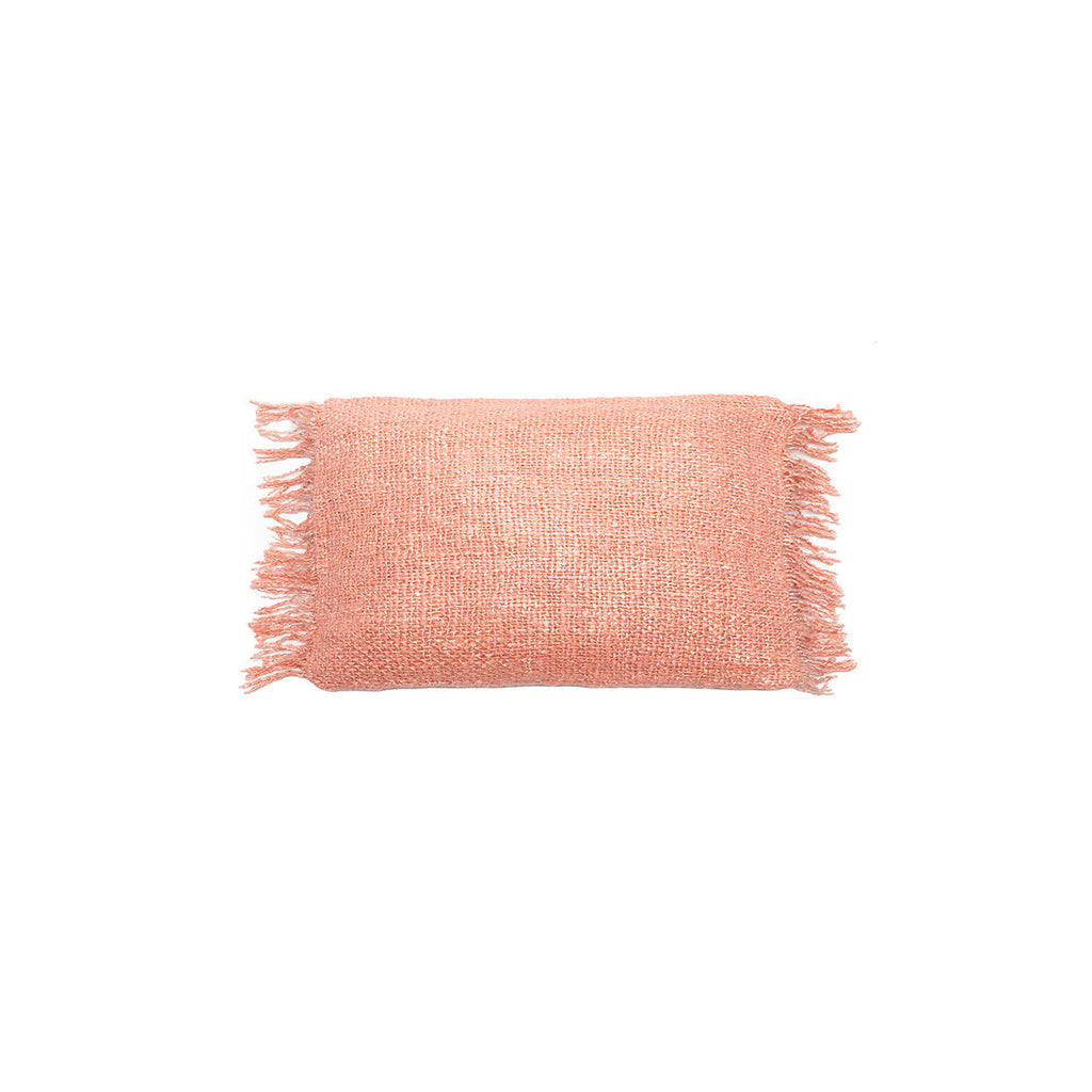 Housse de coussin Oh My Gee en coton rose saumon 30x50 cm