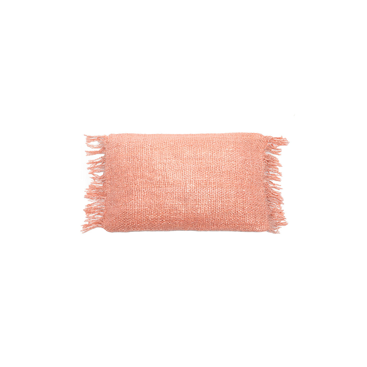 Housse de coussin Oh My Gee en coton rose saumon 30x50 cm