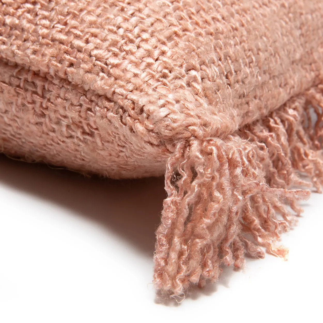 Housse de coussin Oh My Gee en coton rose saumon 35x100 cm, vue 3