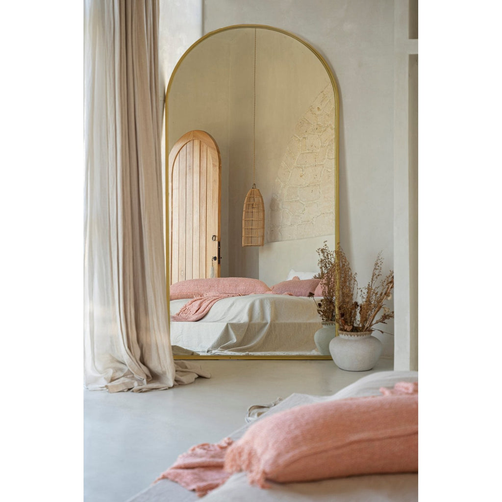 Housse de coussin Oh My Gee en coton rose saumon 35x100 cm, vue 4