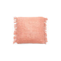 Housse de coussin Oh My Gee en coton rose saumon 40x40 cm