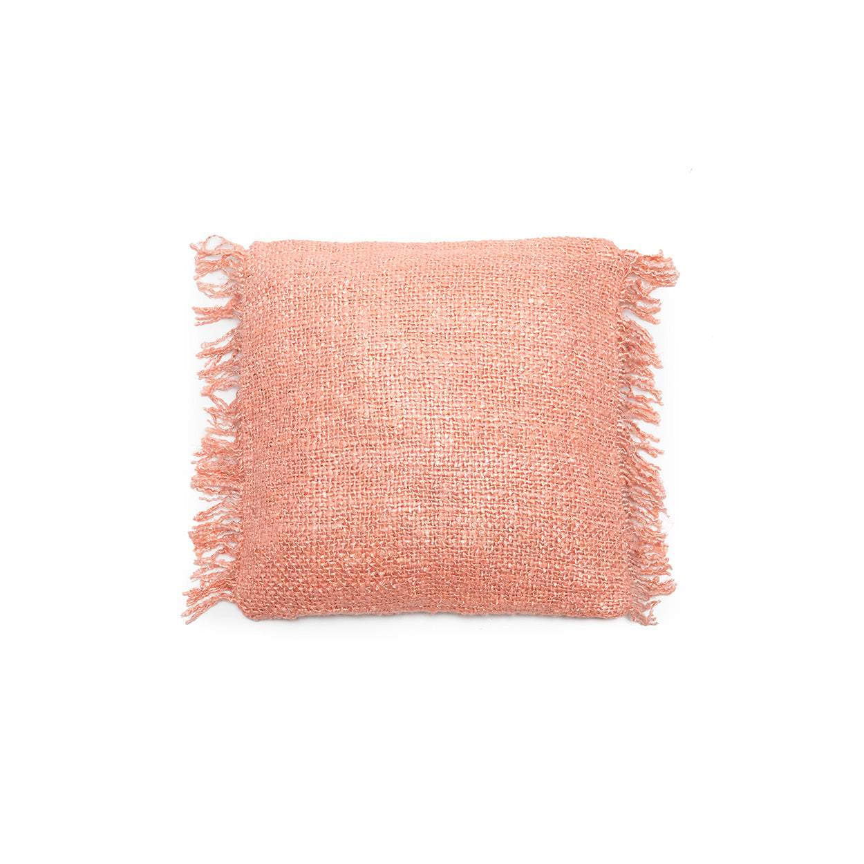 Housse de coussin Oh My Gee en coton rose saumon 40x40 cm