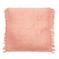 Housse de coussin Oh My Gee en coton rose saumon 60x60 cm