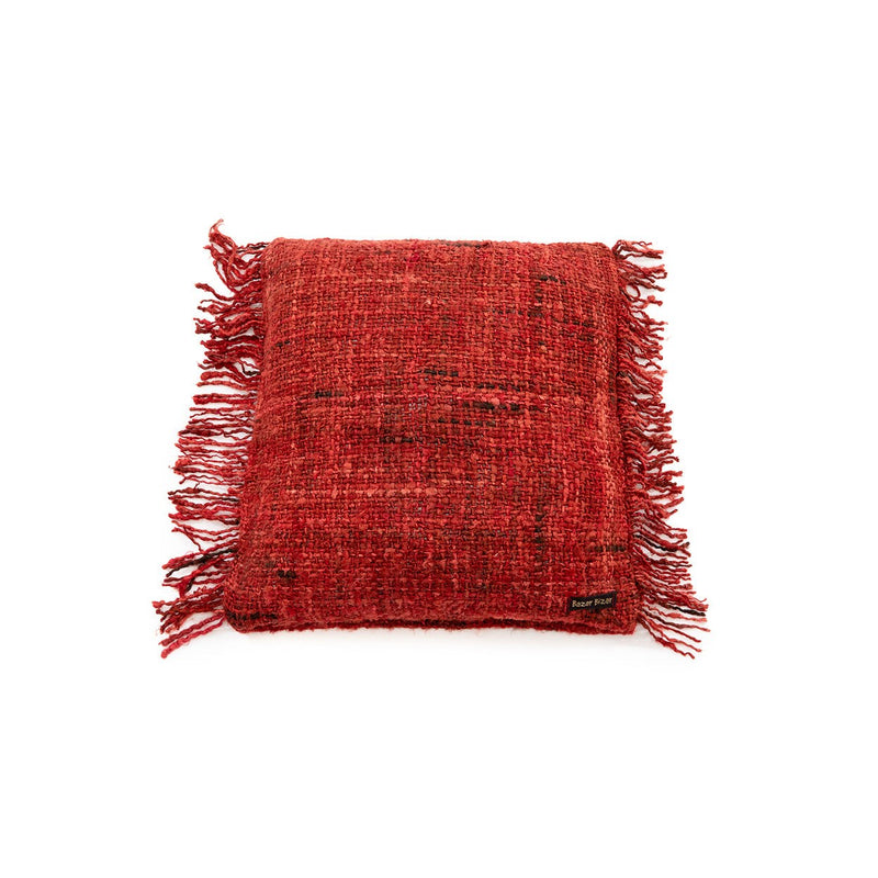 Dimensions Housse de coussin Oh My Gee en coton rouge brique 40x40 cm