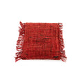 Housse de coussin Oh My Gee en coton rouge brique 40x40 cm