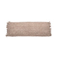 Housse de coussin Oh My Gee en coton taupe rosé 35x100 cm