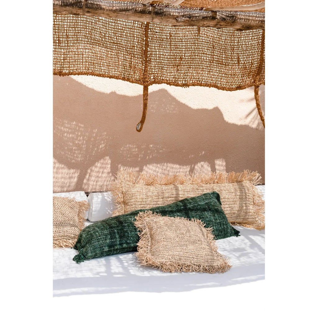 Housse de coussin Oh My Gee en coton vert sapin 35x100 cm, vue 4