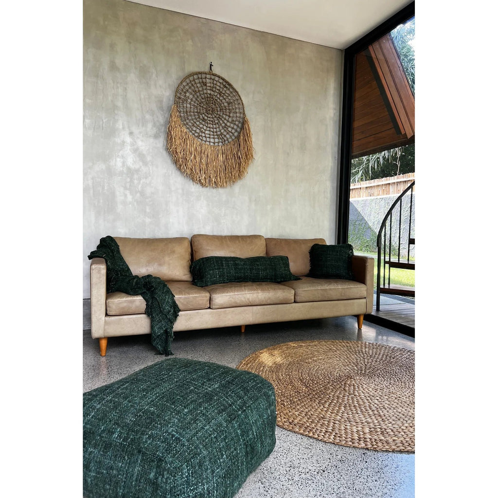 Housse de coussin Oh My Gee en coton vert sapin 35x100 cm, vue 5