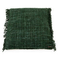 Housse de coussin Oh My Gee en coton vert sapin 60x60 cm