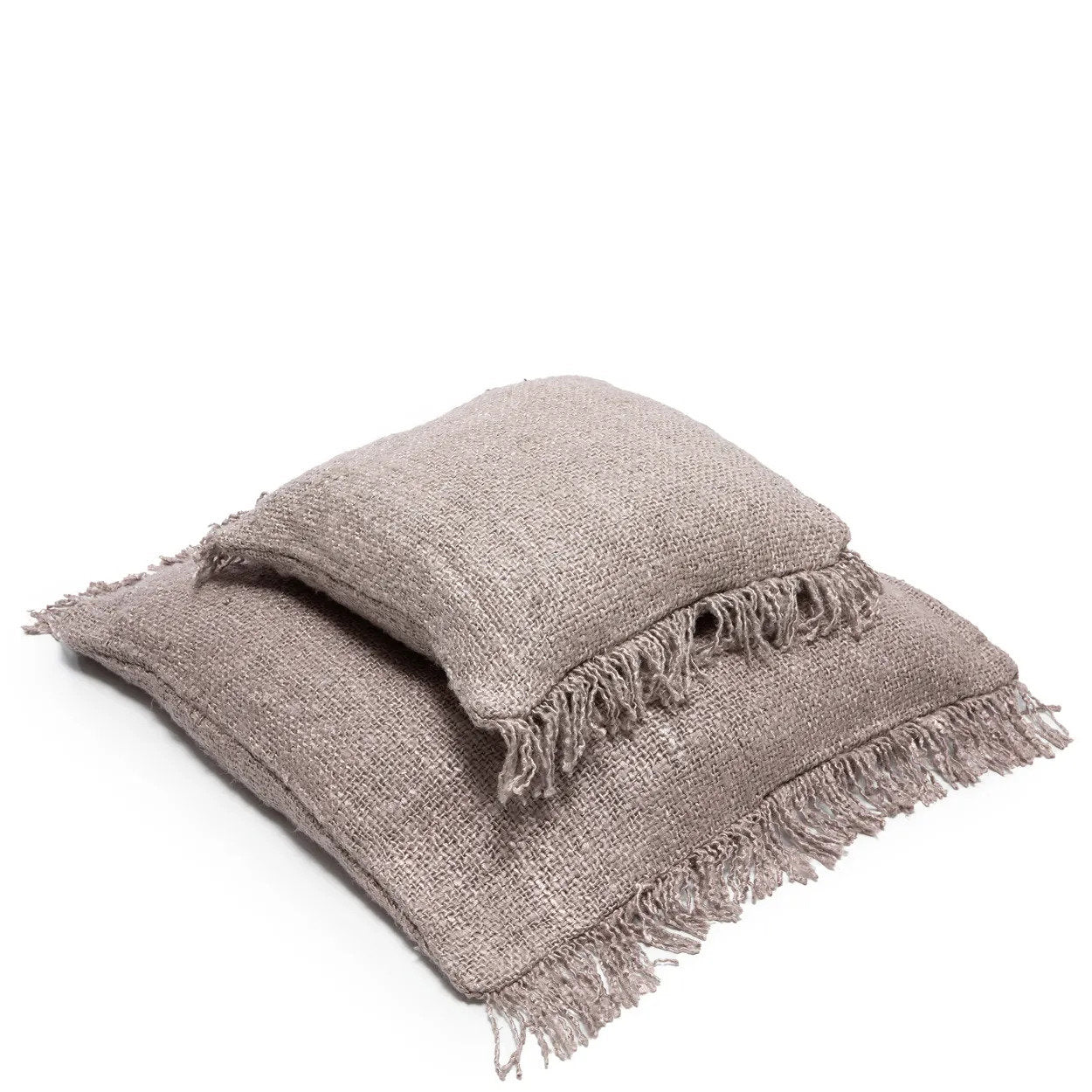 Housse de coussin Oh My Gee en coton vieux rose 60x60 cm, vue 3