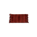 Housse de coussin Oh My Gee en velours brique rayé 30x50 cm