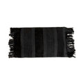 Housse de coussin Oh My Gee en velours noir rayé 30x50 cm
