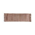 Housse de coussin Oh My Gee en velours taupe rayé 35x100 cm
