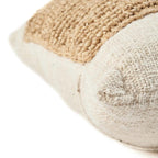 Housse de coussin Raffia Stamp en coton et raphia 50x50 cm, vue 7