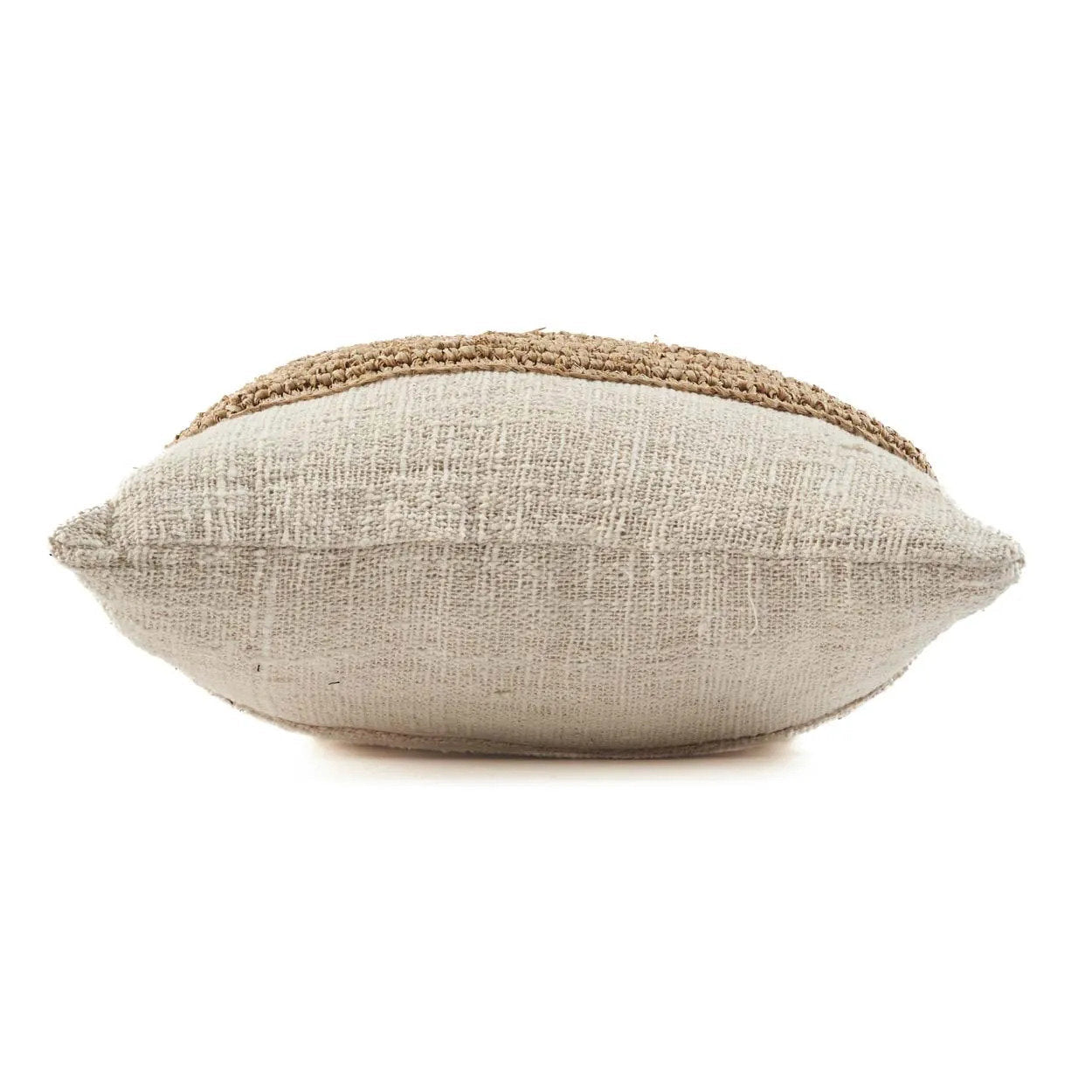 Housse de coussin Raffia Stamp en coton et raphia 50x50 cm, vue 8