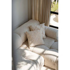 Housse de coussin Sahara en coton écru 50x50 cm, vue 3