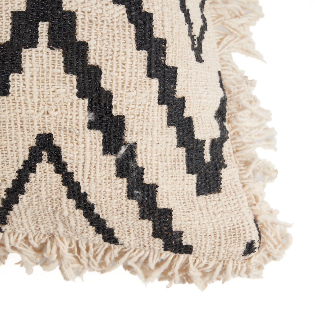 Housse de coussin Sahara Diamond en coton écru 50x50 cm, vue 7