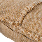 Housse de coussin Sahara Fringe en lin caramel 50x50 cm, vue 6