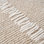 Housse de coussin Stitch en lin naturel 50x50 cm, vue 5