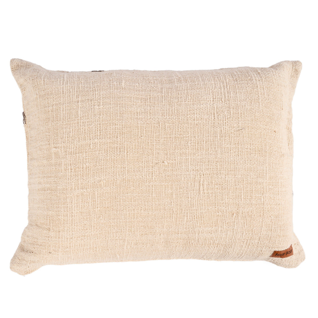 Housse de coussin Stonepath en coton écru 50x70 cm, vue 3
