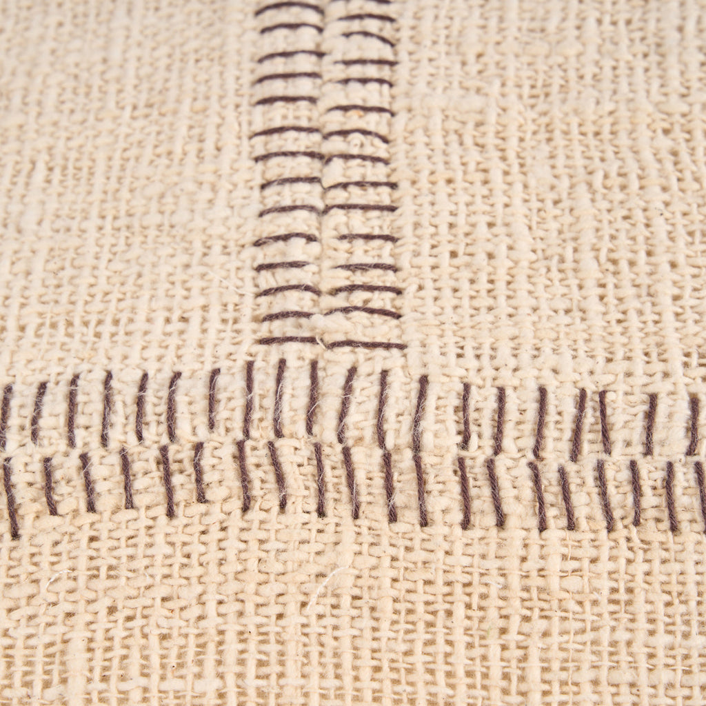 Housse de coussin Stonepath en coton écru 50x70 cm, vue 4
