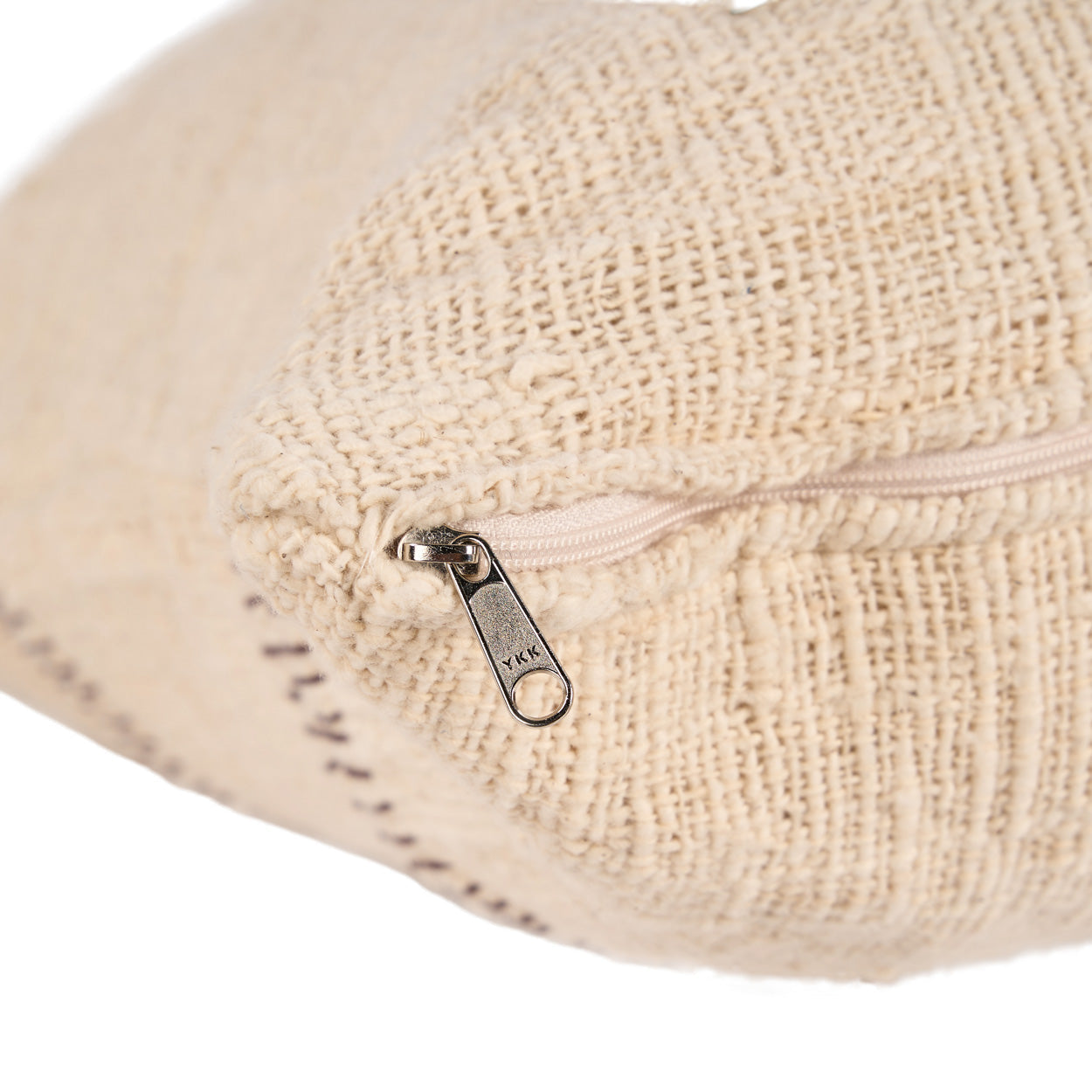 Housse de coussin Stonepath en coton écru 50x70 cm, vue 6