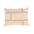 Housse de coussin Stonepath en coton écru 50x70 cm