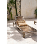 Housse de coussin en toile de jute naturelle 30x60 cm en situation