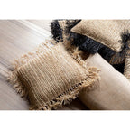 Housse de coussin en toile de jute naturelle 30x60 cm, vue 4
