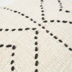 Housse de coussin Tribal en coton écru 50x50 cm, vue 5