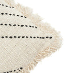 Housse de coussin Tribal en coton écru 50x50 cm, vue 8
