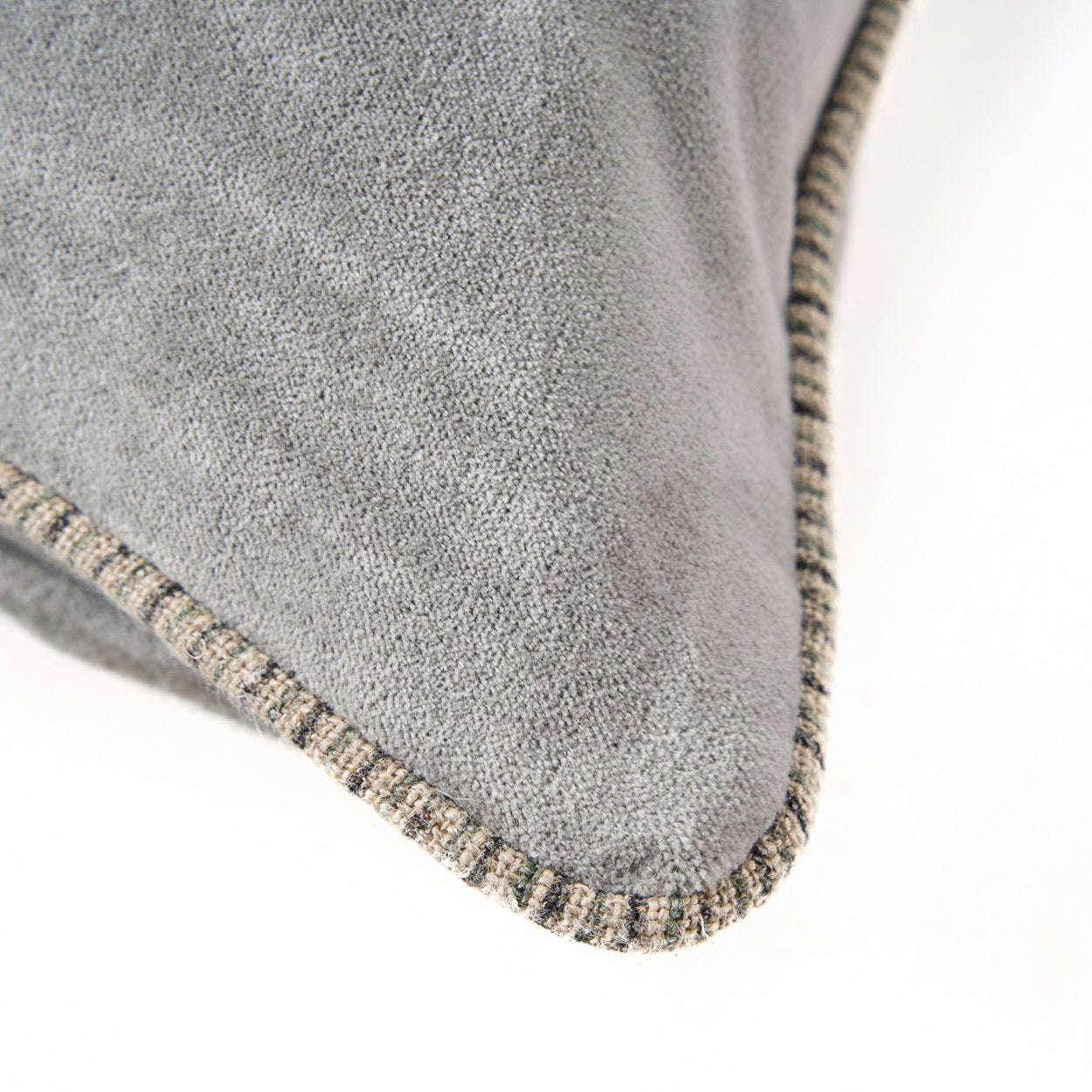 Housse de coussin Velvet Crush en velours gris perle 50x50 cm, vue 6