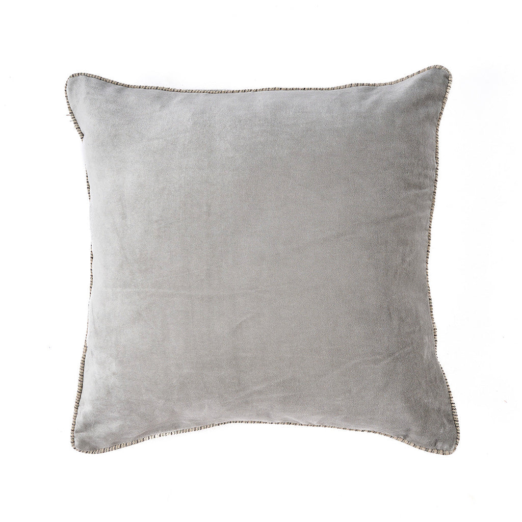 Housse de coussin Velvet Crush en velours gris perle 50x50 cm