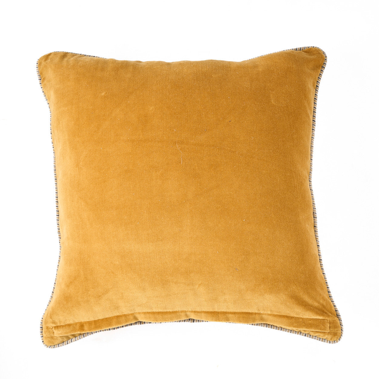 Housse de coussin Velvet Crush en velours jaune moutarde 50x50 cm, vue 6