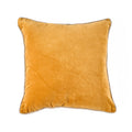 Housse de coussin Velvet Crush en velours jaune moutarde 50x50 cm