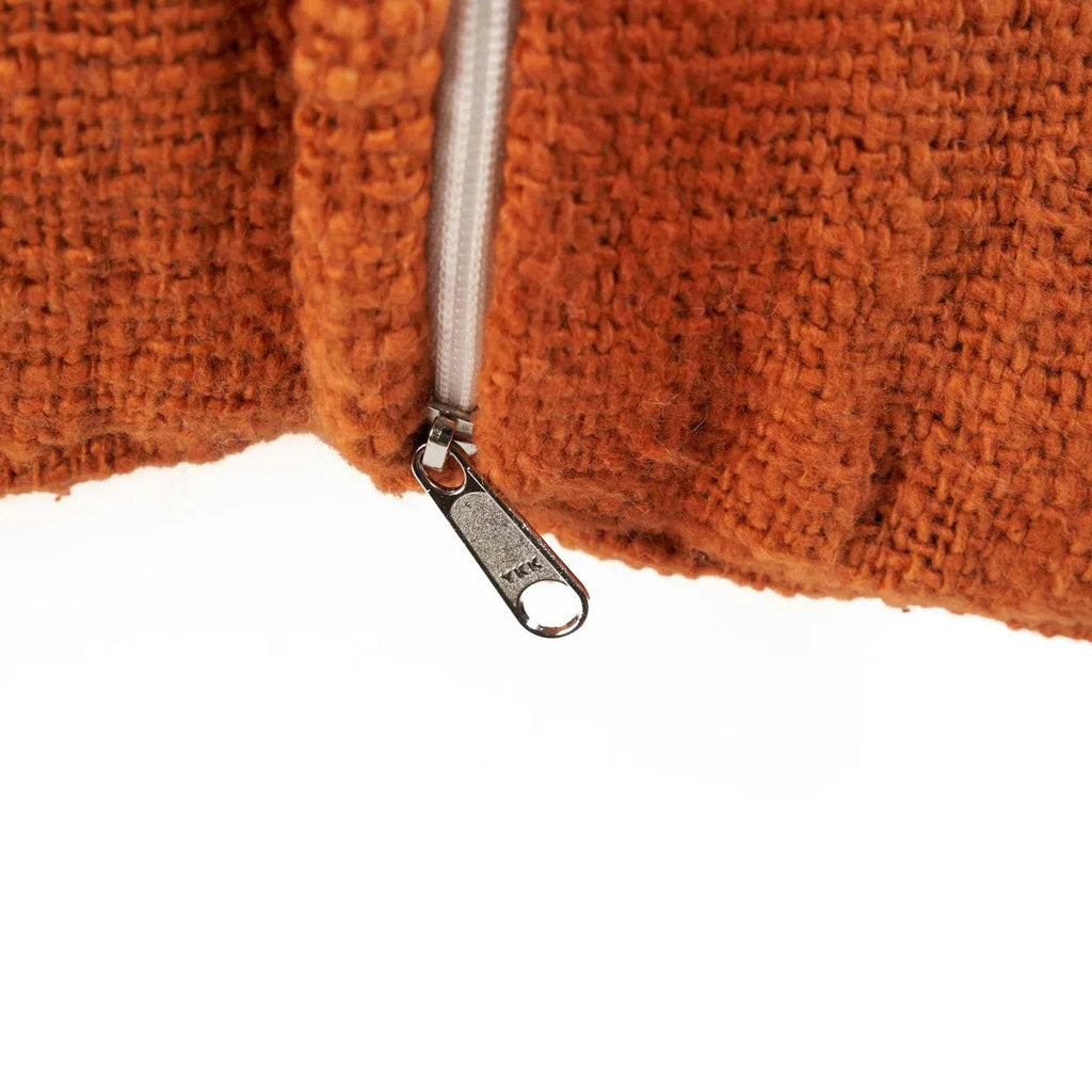 Housse de coussin Zillion Kiss en coton orange terre cuite 50x50 cm, vue 6