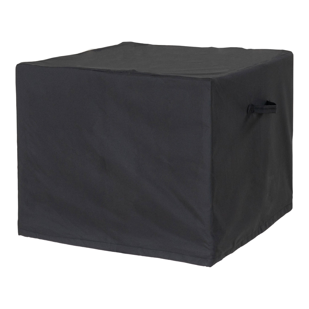 Housse Luxury Cover noir module table basse 73x73 cm vue trois quarts
