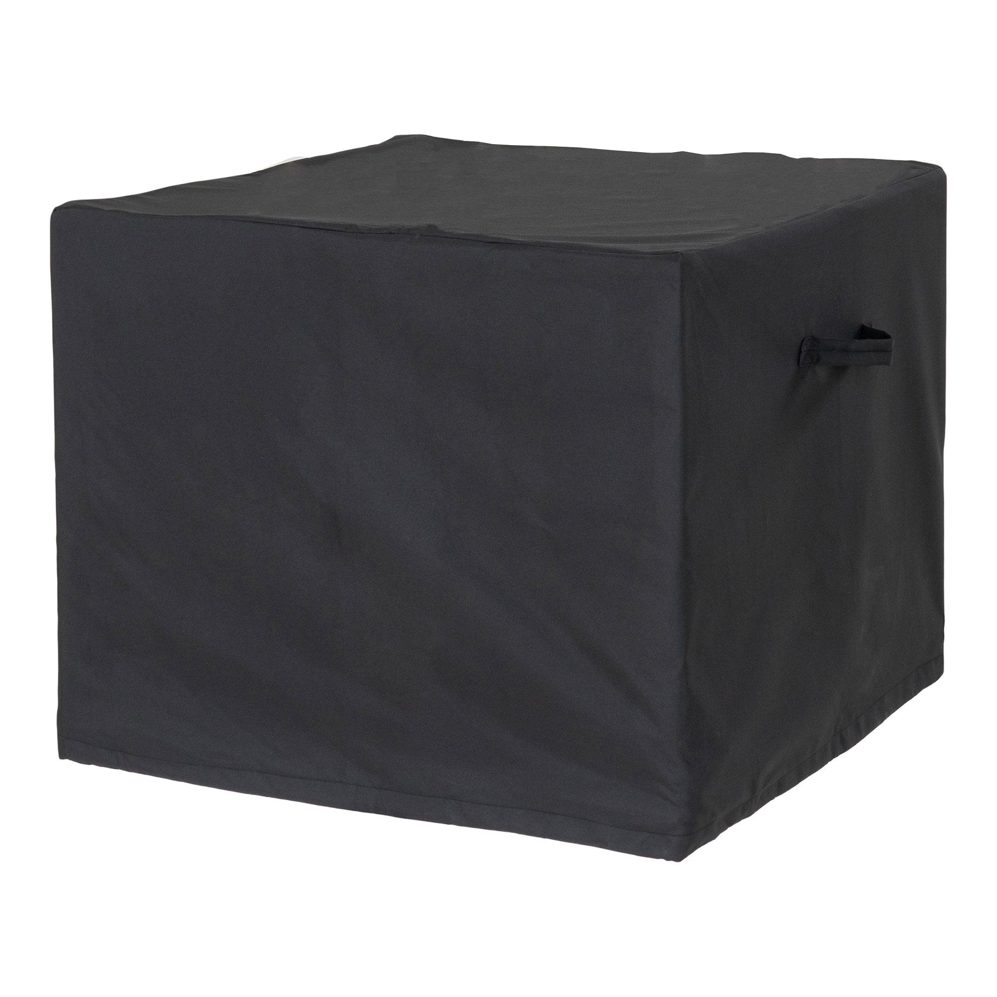 Housse Luxury Cover noir module table basse 73x73 cm vue trois quarts