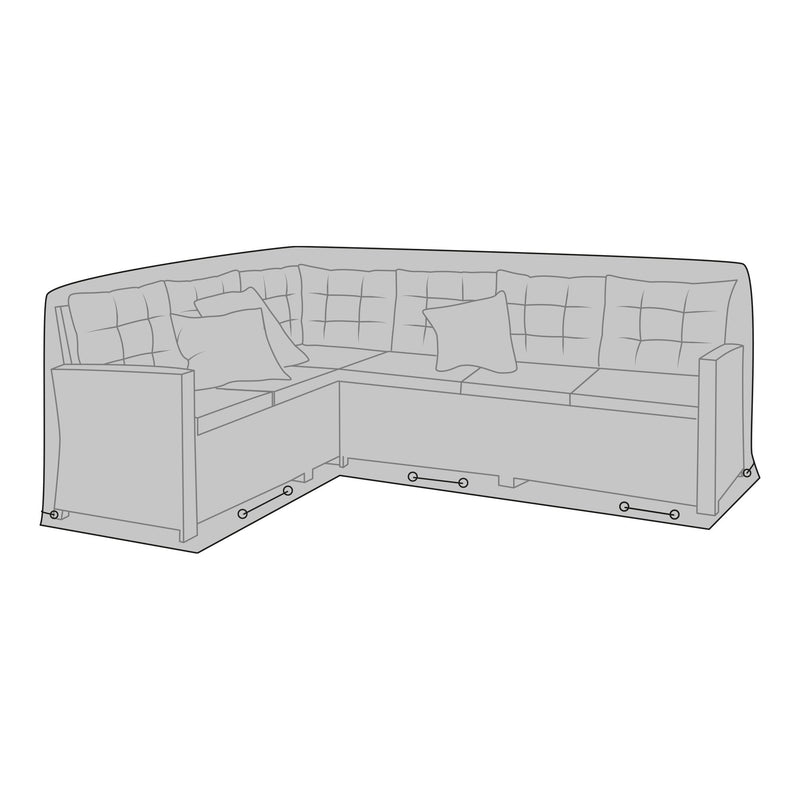 Dimensions Luxury Cover Black Corner Sofa Cover — Waterproof 600D Polyester