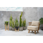 Jardinière Charcoal en terre cuite sur sellette 36 cm, vue 6