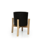 Jardinière Charcoal en terre cuite sur sellette 36 cm