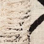 Jeté de lit Evil Eye en coton écru à motif noir 128 x 240 cm, vue 6