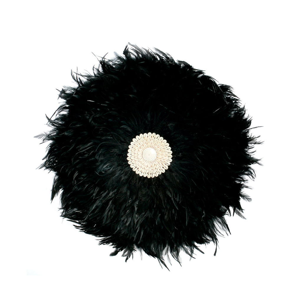 Juju hat Coastal en plumes noires 60 cm